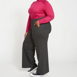 Universal Standard Stephanie wide leg ponte pants 2XS